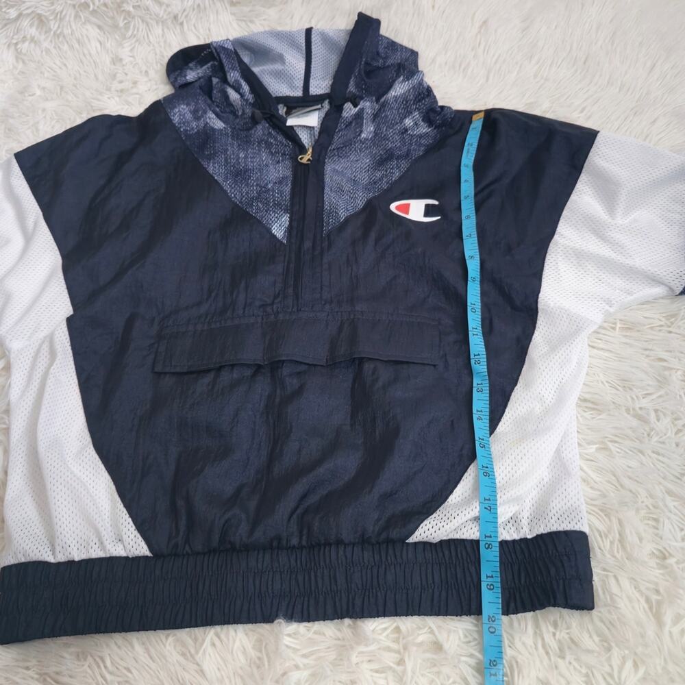 Champion‎ NWT Women's Navy Nylon Warm Up Jacket Small - Picture 12 of 13